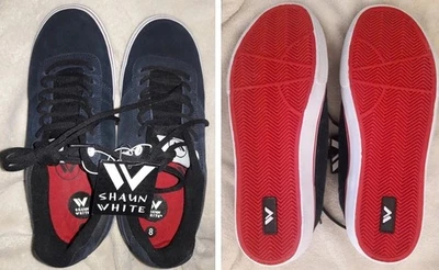 Zapatillas Hombre Skate Shaun Blancas Talla 8 NUEVAS Foto 1 de 4