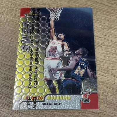 Tarjeta sin pelar Alonzo Mourning 1999 Topps Finest GEMS #107. Miami Heat  Foto 1 de 2