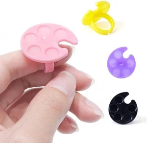 4 Stück Mini Nail Art Lackhalter Mini Ring Tablett Palette Nailart Ringpalette  - Bild 1 von 12