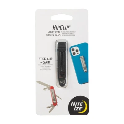 Nite Ize HipClip Universal Pocket Clip - Stainless Steel Adhesive Clip - Image 1 of 4