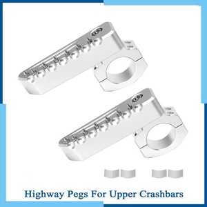 22mm-28mm Highway Pegs For Upper Crashbars For Harley Pan America 1250 R1200GS - Picture 1 of 8