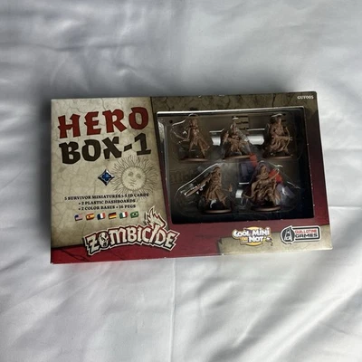 Zombicide: Black Plague Hero Box-1 Expansion Survivor Minis CMON 2015 GUF005 New - Image 1 of 4