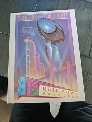 NFL Super Bowl XVII 17 1983 Official Program Magazine Dolphins Vs Redskins - Image 1 of 4