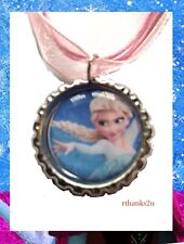 Disney Princess Necklace on ribbon - Frozen Princess Elsa