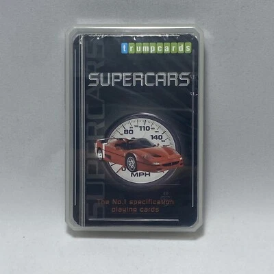 TRUMPCARDS Vintage Super Cars Top Trumps Trump Cards Brand New