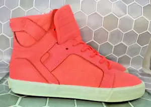 SUPRA WOMEN'S SKYTOP Bright Pink SHOES SIZE 7 JL244 - Picture 1 of 15