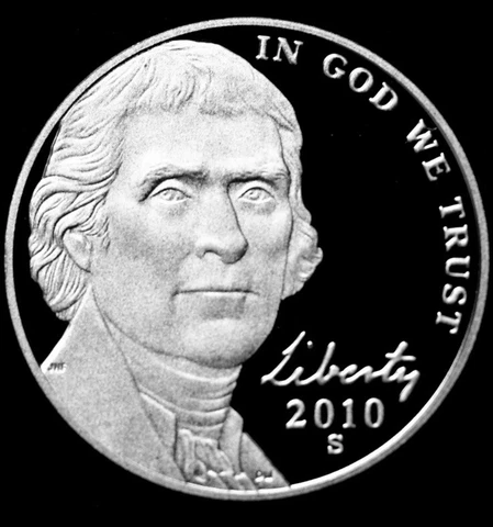 2010-S Jefferson Nickel Gem Deep Cameo Proof Coin Free Shipping 3160 Cover