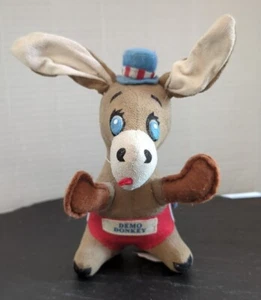 Vintage Dakin Dream Pets Demo Donkey Hard Stuffed Plush Toy Japan  - Picture 1 of 13