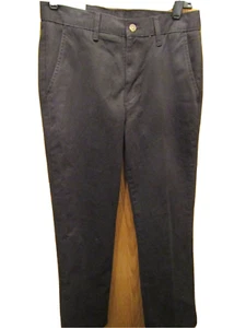 NWT YOUTH IZOD FLAT FRONT ADJ WAIST BLACK PANTS SIZE 16 INSEAM 28 - Picture 1 of 5