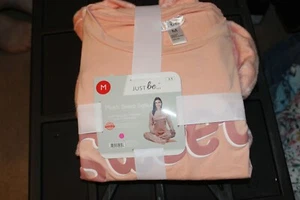 Women's L/S Plush Sleep Set - Just Be (M) Sweet Dreams - B5 - Picture 1 of 2