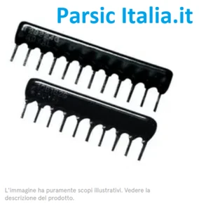 1Kohm RESISTIVES NETZWERK ARRAY WIDERSTAND 1K 9A102J SIL 8+1 = 9PIN 1/8W (= 50 STÜCK) - Bild 1 von 5