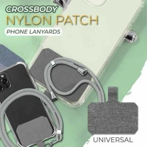 Uniwersalny Crossbody Nylon Patch Smycze telefoniczne Pasek na telefon komórkowy Smycz - Zdjęcie 1 z 14