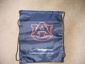 Auburn University Tigers Football Drawstring Backpack Bag/Sack Verizon War Eagle - Picture 1 of 6