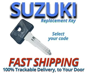 Suzuki Motorcycle ATV Keys Replacement Key Cut to Code D79010-D79897 - Picture 1 of 2