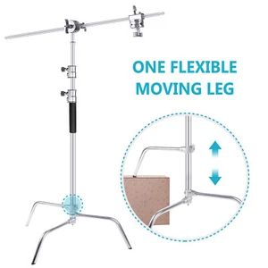 Neewer Upgraded Heavy Duty Stainless Steel C-Stand with Hold Arm and Grip Head - Picture 1 of 8