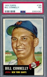 1953 Topps #126 PSA 7 Bill Connelly Giants 126 - Bild 1 von 2