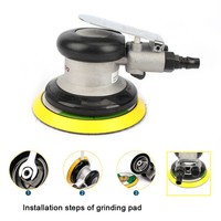 5"Random Orbital Air Sander Pneumatic Polisher For Auto Body Cleaning Polishing