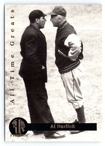 AL BARLICK 1994 FRONT ROW PREMIUM ALL-TIME GREATS #1