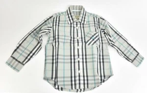 BURBERRY Children: Gray "Nova Check" & Logo, Long Sleeve Shirt Sz: 4 Years/104cm - Picture 1 of 9