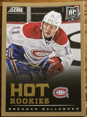 2013-14 Score Gold Hot Rookies Brendan Gallagher #624 Montreal Canadiens - Image 1 of 2