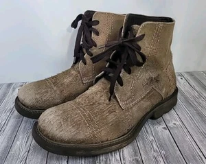 Bed Stu The next step Gambino Men's Brown Suede Leather Boots 9 Lace-up - Picture 1 of 9