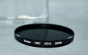 Vivitar VMC ND-6 Neutral Density 58mm Lens Filter - Picture 1 of 2