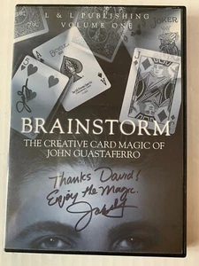 Brainstorming: Creative Card Magic of John Guastaferro Vol 1 DVD HANDSIGNIERT - Bild 1 von 3