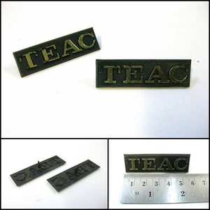 Genuine TEAC Audio Equipment Gold Badge Logo Emblems (55mm) - Picture 1 of 1
