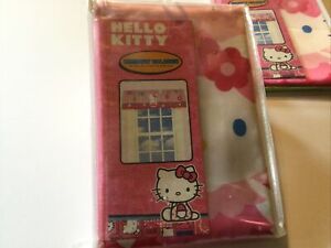 NEUF valance de fenêtre Hello Kitty 50 x 17 pouces fleurs roses Sanrio Bloom Buddy