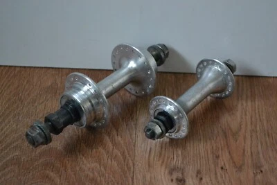 Vintage 1988 Maillard Alloy Hub Set Front & Threaded Rear 36 Holes Bolt On - Image 1 of 4