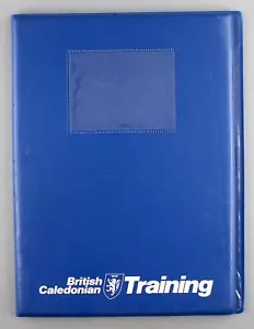 BRITISH CALEDONIAN AIRWAYS AIRLINE TRAINING FOLDER HARD BACK BCAL - Picture 1 of 3