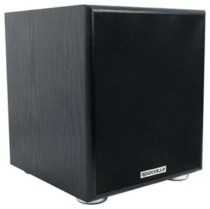 Rockville ROCK SHAKER 6.5" Inch Black 200w Powered Home Theater Subwoofer Sub - Picture 1 of 6