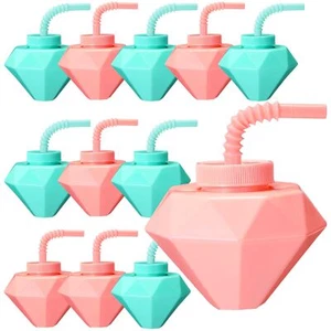 Tanlade 10 Oz Trolls Theme Birthday Party Diamond Cups Bulk Party Bachelorett... - Picture 1 of 6