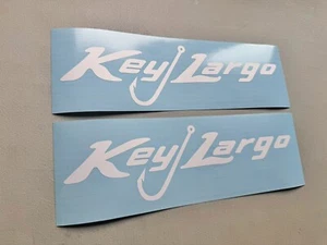 Key Largo Boats Decals SET OF 2 Vinyl Decal Stickers - Picture 1 of 4