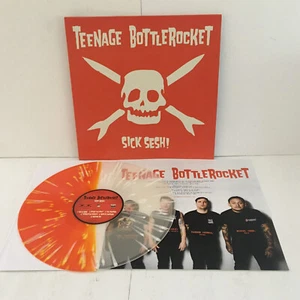 TEENAGE BOTTLEROCKET sick sesh Lp ORANGE / CLEAR Vinyl Record with lyrics insert - Picture 1 of 2