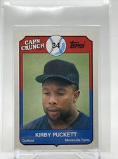 1989 Topps Cap'n Crunch Kirby Puckett Baseball Card #20 Mint FREE SHIPPING