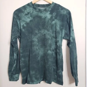 Abercrombie Kids Long Sleeve Green Tie Dye Shirt Size 15/16 - Picture 1 of 6