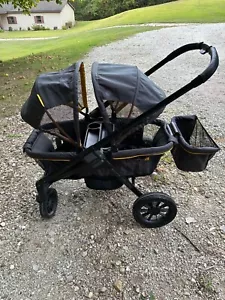 Evenflo Pivot Xplore All-Terrain Double Stroller Wagon for Kids Adventurer Gray - Picture 1 of 3