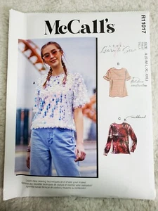 Camiseta McCall’s R11017 ☆ Misses patrón de costura ☆APRENDE A COSER▪Talla▪︎S a XXL - Imagen 1 de 2