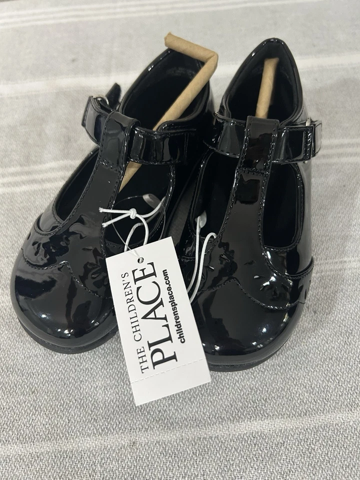 Childrens Place Girls Black Shoes Mary Janes New With Tags Size Toddler 9c - Image 1 of 4