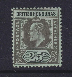 BRITISH HONDURAS, 1911 KEVII 25c. Schwarz auf Grün, lhm. - Bild 1 von 1
