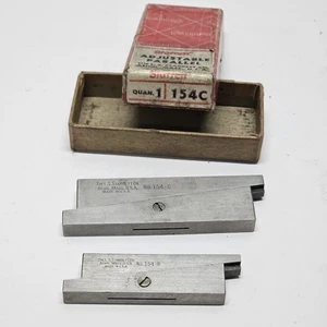 L.S. Starrett Parallelo Regolabile Set di 2 154C 154B Coppia Usati Buone Condizioni - Foto 1 di 4