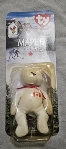 Maple the Bear Teenie Beanie Baby - 1999 McDonalds TY Neu OVP - Bild 1 von 3