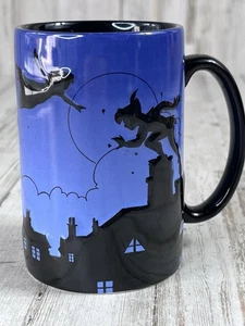 Disney Parks Peter Pan Wendy Tinker Bell 3D Raised Silhouette Coffee Mug Large - Picture 1 of 9
