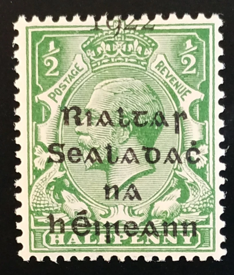 IRELAND 1922 DOLLARD OVERPRINT 1/2d ERROR 'DATE ON TOP' MNH. SG 1 HIB T1c CAT€90 - Изображение 1 из 1