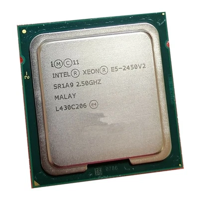 Intel Xeon E5-2450 V2 E5-2450V2 2.5GHz 8 Core 20M SR1A9 LGA1356 CPU Processor - Image 1 of 2