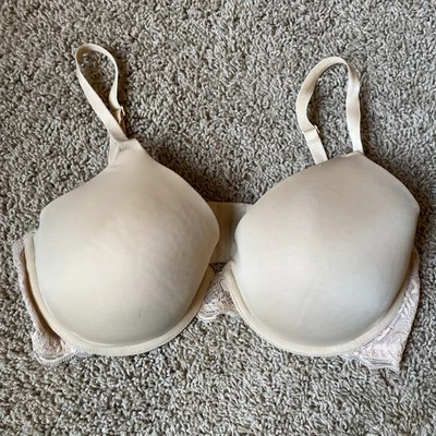 Motherhood Intimates Nursing Bra 36D Underwire, Lightly Lined Beige Nude - Image 1 of 4