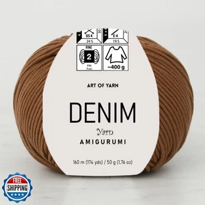 Denim Amigurumi Hilo Arte 55% Algodón 45% Poliacrílico 50g 174 Yardas Suave Suave Suave S - Imagen 1 de 5
