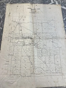 VINTAGE MAP 1900s MOORMBOOL EAST PUCKAPUNYAL VICTORIA DALHOUSIE ART MELBOURNE - Picture 1 of 10
