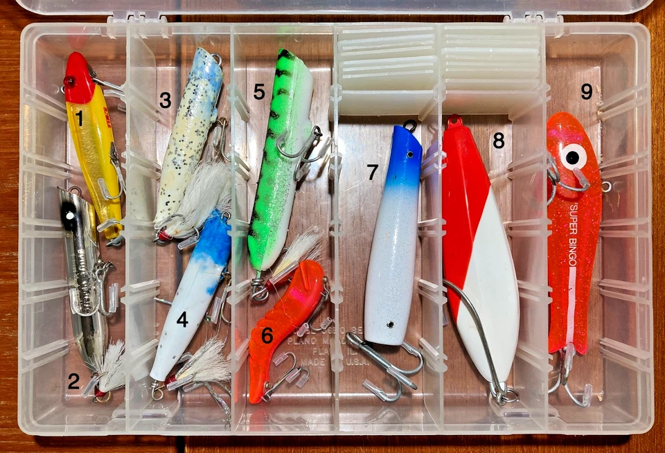 Creek Chub Bingo Gag's Grabbers + señuelos de pesca de surf lubina a rayas nuevo - nueve (9) Foto 1 de 1